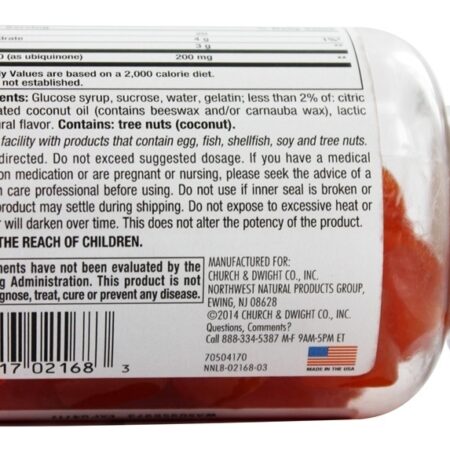 Coq10 Gomoso Vitaminas para Adultos Pêssego - 60 Gummies Nutrition Now - Imagem 3