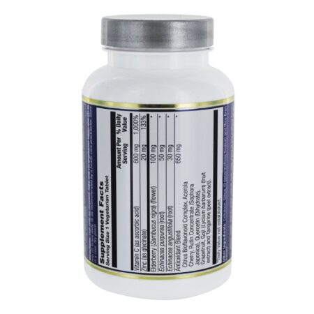 C-Zinc com Echinacea, Elderberry e Antioxidantes - 50 Comprimidos vegetarianos Vita Logic - Image 2