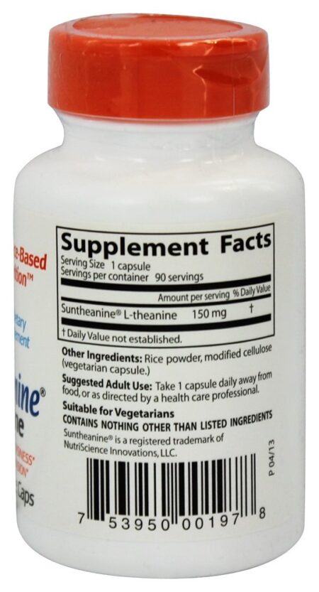 Suntheanine L-Theanine 150 mg. - Cápsulas vegetarianas 90 Doctor's Best - Image 2