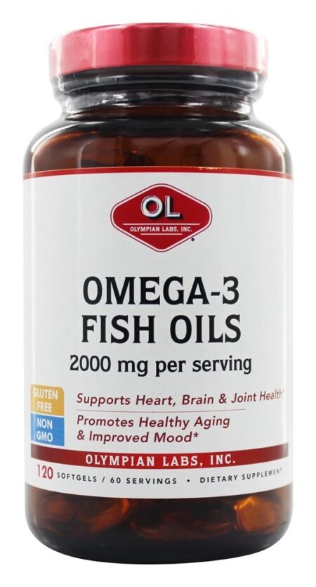 Omega - 3 óleos de peixe Naturopática Divisão 2000 mg. - 120 Softgels Olympian Labs