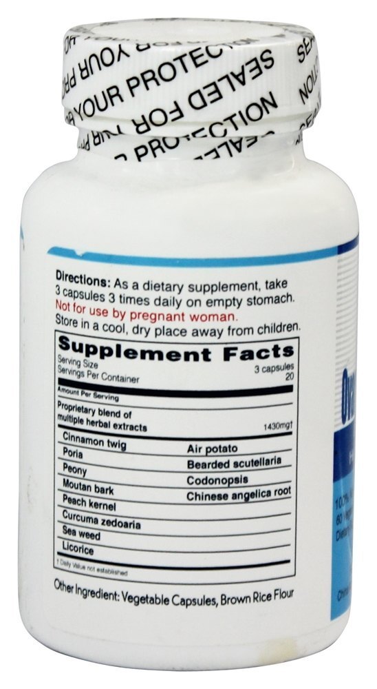 Limpeza de Ovário e Útero 500 mg. - Cápsulas 60 Balanceuticals - Imagem 2