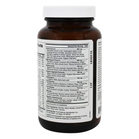 LifeEssence Men Suplemento Multivitamínico & Mineral de Alimento Integral Para Homens - 120 Tablets Pure Essence Labs - Image 3