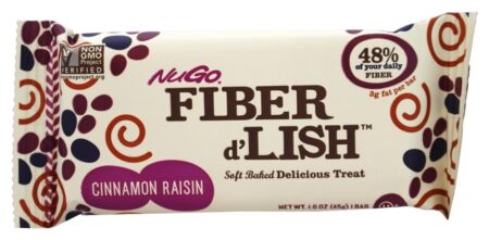 Fiber d'Lish Bar Canela Passa - 1.6 oz. NuGo Nutrition