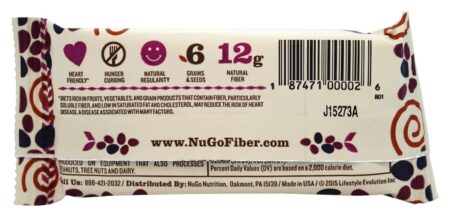 Fiber d'Lish Bar Canela Passa - 1.6 oz. NuGo Nutrition - Image 3