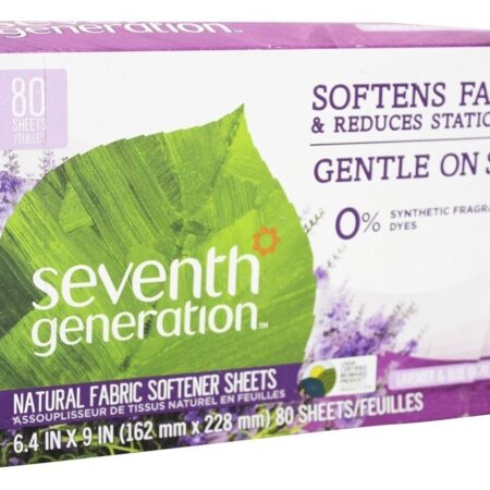 Sheets Tecido Natural Eucalipto e Lavanda Azuis – 80 Planilha (s) Seventh Generation — foto 1