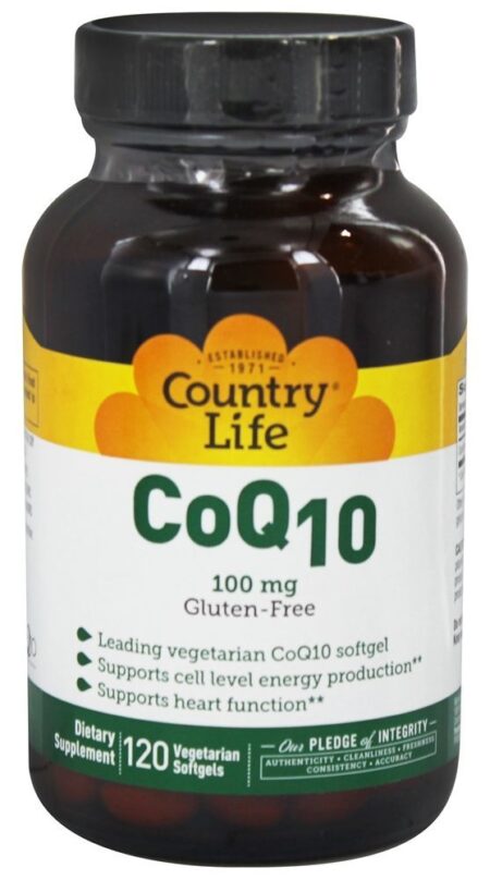 CoQ10 100 mg. - 120 Cápsulas Vegetarianas Country Life