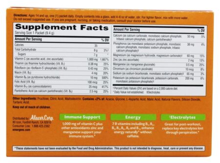 Vitamina C de Energia Emergente C - Cálcio Limão 1000 mg. - 30 Pacotes (s) Alacer - Image 3