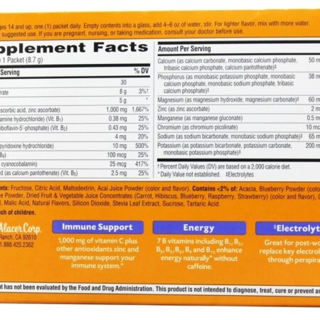 Emergen-C Vitamina C Sabor Açaí 1000 mg. - 30 Pacotes (s) Alacer - Imagem 2