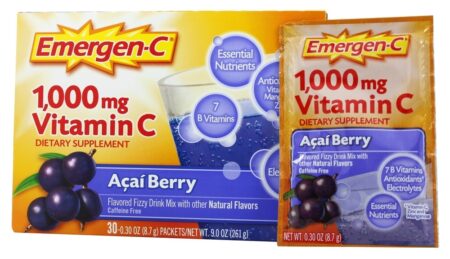 Emergen-C Vitamina C Sabor Açaí 1000 mg. - 30 Pacotes (s) Alacer - Image 4