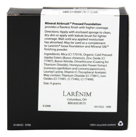 Mineral Aerógrafo Prensado Fundação 3-NM - 0.3 oz. Larenim Mineral Make Up - Image 2