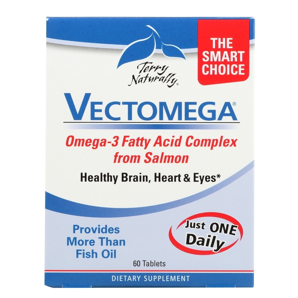 Frisado Naturalmente Vectomega Inteiro Comida Omega 3 DHA/EPA Complexo - 60 Tablets EuroPharma