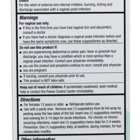 Fórmula homeopática de contenção de levedura - 28 Supositórios Vitanica - Imagem 3