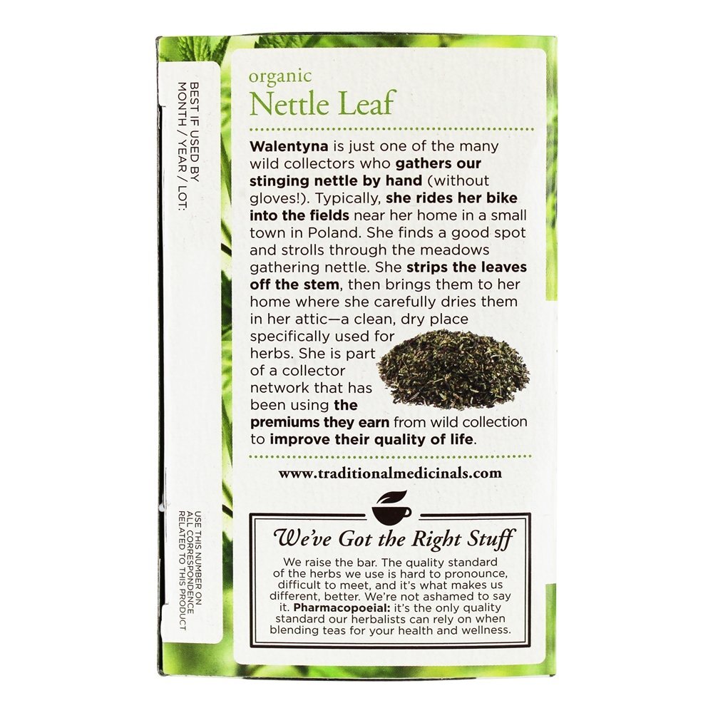 Chá de ervas de urtiga orgânico - 16 Saquinhos de Chá Traditional Medicinals - Imagem 4