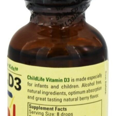 Vitamina D3 em Gotas Sabor de Frutas 500 UI - 1 fl. oz. Child Life Essentials - Imagem 2