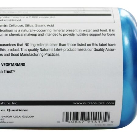 Estrôncio 680 mg. - 60 Tablets Nature's Life - Imagem 3