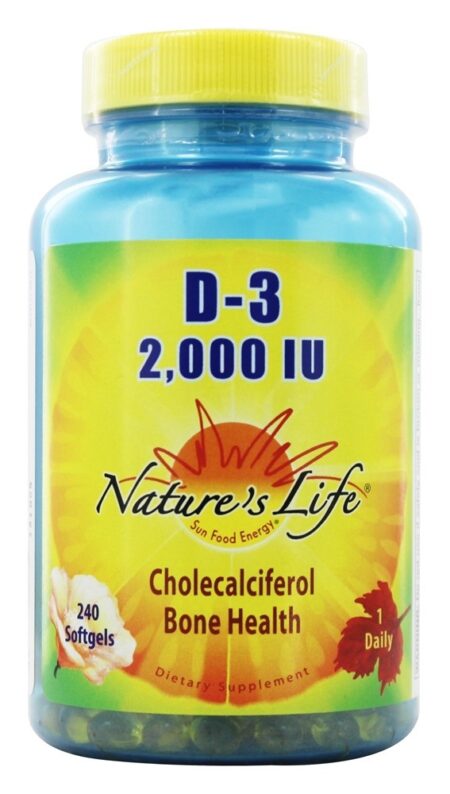 D3 2000 IU - 240 Softgels Nature's Life