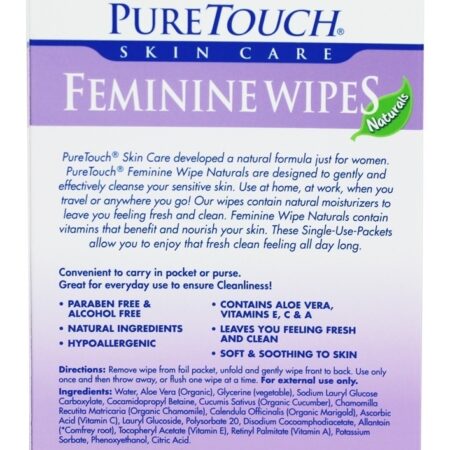 Toalhetes femininos úmidos laváveis individuais - 24 Pacotes (s) Pure Touch Skin Care - Imagem 2