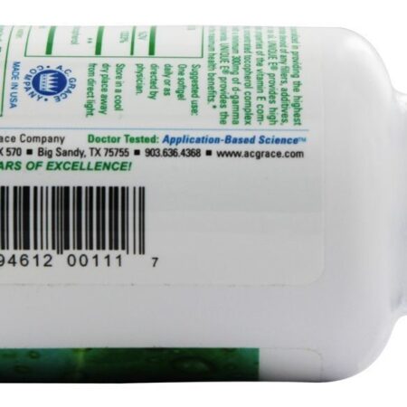 Unique E ótimo Vitamina E Complexo - Cápsulas 30 A.C. Grace - Imagem 3
