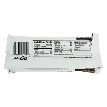 Glúten-Livre Bar com Probiotic Escuro Chocolate Crise - 1.59 oz. NuGo Nutrition - Image 3