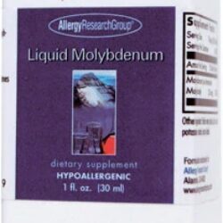 Allergy Research Group Molibdênio Líquido 25mcg - 30ml: Essencial para o Metabolismo e Detoxificação