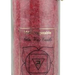 Vela Aromática Aloha Bay Palm Wax Chakra Muladhara Vermelha 180g - Raiz e Segurança