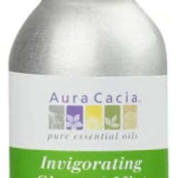 Aura Cacia Aromaterapia Névoa Gengibre e Menta - 118ml (4 fl oz) - Revitalizante e Energizante