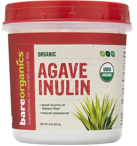 BareOrganics Agave Inulin Powder Raw -- 8 oz