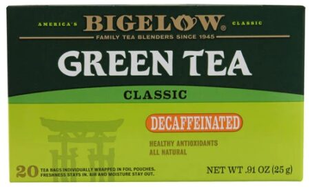 Bigelow Tea Green Tea Classic Decaffeinated -- 20 Tea Bags