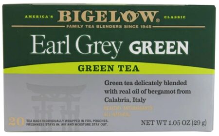 Bigelow Tea Green Tea Earl Grey -- 20 Tea Bags