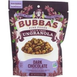 Bubba's Fine Foods UnGranola Chocolate Amargo e Sal Marinho Sem Grãos 170g