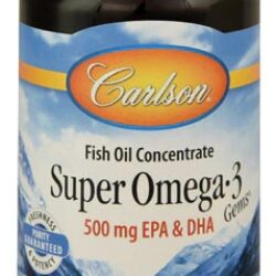 Carlson Super Ômega-3 Gems® - 50 Cápsulas Gelatinosas para Saúde Cardiovascular e Cerebral