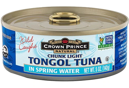 Atum Light em Água Crown Prince Natural Tongol em Pedaços - 142g: Proteína Pura para sua Saúde