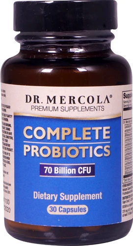 Dr. Mercola Probióticos Completos - 70 Bilhões de UFC - 30 Cápsulas - Saúde Intestinal