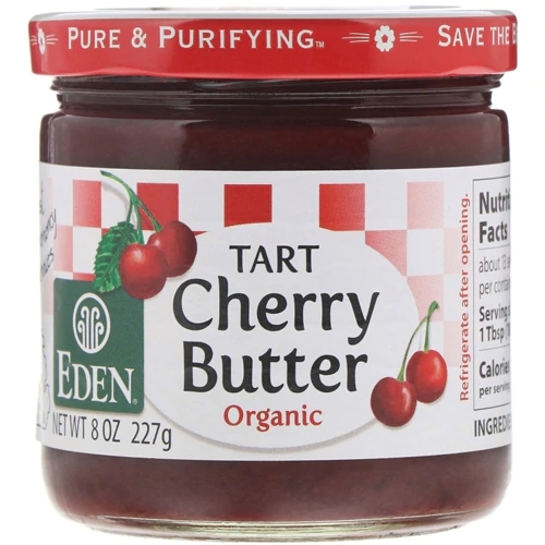 Manteiga Orgânica de Cereja Tart Eden Foods 227g: Sabor Puro e Bem-Estar Natural