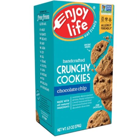 Enjoy Life Handcrafted Crunchy Cookies Gluten Free Chocolate Chip -- 6.3 oz