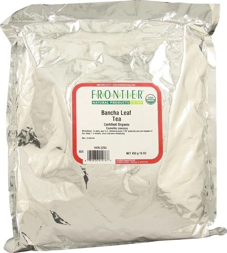 Chá de Folha Bancha Orgânico Frontier Natural Products 454g - Sabor Autêntico e Bem-Estar