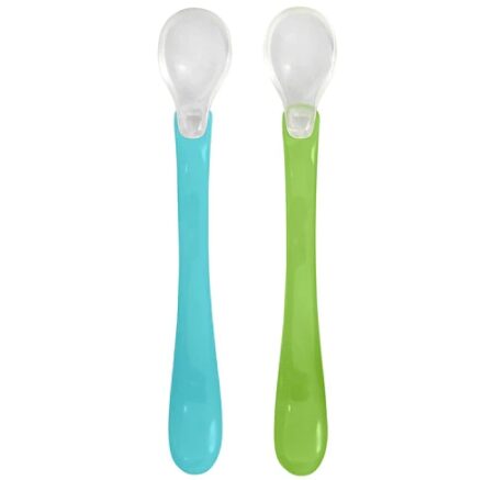 Green Sprouts Baby Care Feeding Spoons 2 Pack Blue 6-12 months -- 1 Pack