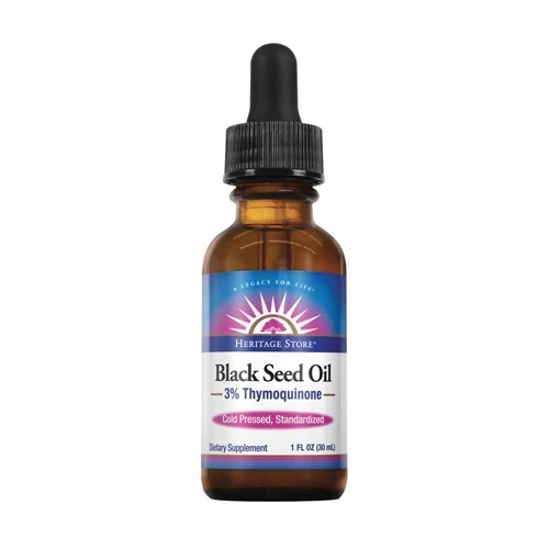 Óleo de Semente de Nigella Sativa Heritage Products 3% Tiquinona 30ml - Puro e Potente