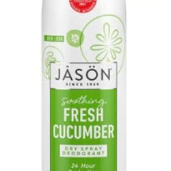 Desodorante Spray Seco Jason Pepino Fresco - 112ml (3.8 fl oz) - Frescor Duradouro e Proteção Natural