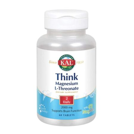 KAL Think Magnesium L-Threonate -- 2000 mg - 60 Tablets