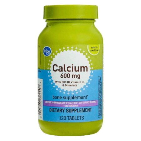 Kroger® Calcium with Vitamin D3 & Minerals -- 600 mg - 120 Tablets