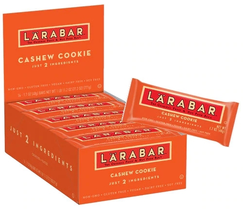 Larabar Barra de Caju Sem Glúten - 16 Barras de 45g (Total 720g)