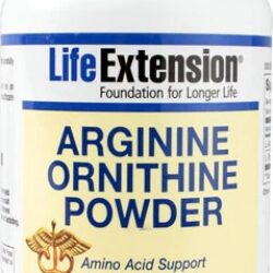 Life Extension Arginina e Ornitina em Pó 150g: Energia e Bem-Estar para Você
