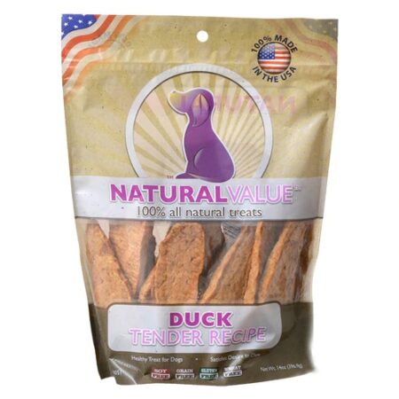 Loving Pets Natural Value Tender Recipe Dog Treats Duck -- 14 oz