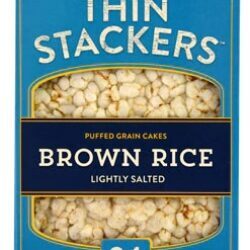 Biscoitos de Arroz Integral Orgânico Lundberg Thin Stackers Levemente Salgados - 167g