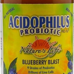 Nature's Life Probiotic Pro 96® Blueberry Blast - 473ml: Saúde Digestiva e Bem-Estar em Cada Gole