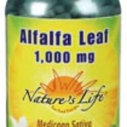 Nature's Life Alfalfa Leaf 1000mg - 500 Comprimidos: Saúde Natural e Bem-Estar Renovado