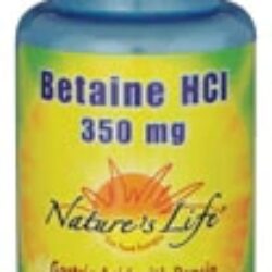 Nature's Life Betaine HCI - 350mg - 100 Comprimidos: Suporte Digestivo Essencial