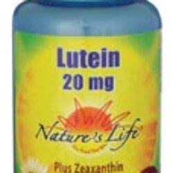 Nature's Life Luteína 20mg com Zeaxantina - 100 Cápsulas Softgel para Saúde Ocular