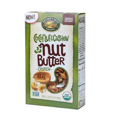 Nature's Path Organic Cereal Nut Butter Coconut & Cashew Crunch -- 10 oz